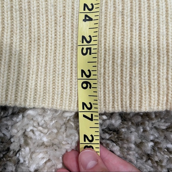 BKE Womens Shawl Knit Hooded Sweater Sz Medium Aztec Ribbed Boho Western - Picture 12 of 12